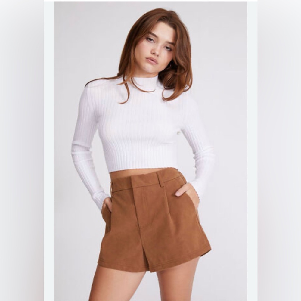 Free People Roma Vegan Suede Shorts